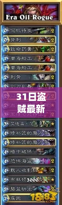 獨(dú)家揭秘，科技巔峰之作的31日盜賊最新卡組，體驗(yàn)未來游戲生活新紀(jì)元