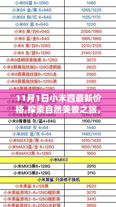 小米四最新價格揭秘，探索自然美景之旅，啟程尋找內(nèi)心寧靜