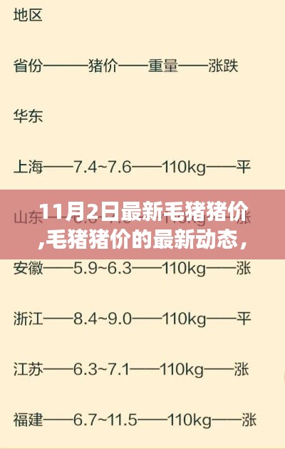 探尋十一月風(fēng)云變幻中的市場(chǎng)脈絡(luò)，最新毛豬豬價(jià)動(dòng)態(tài)