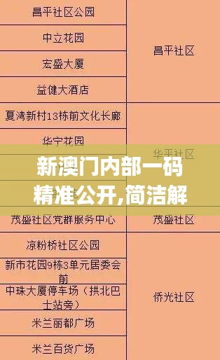 新澳門內(nèi)部一碼精準公開,簡潔解答解釋落實_延伸版89.059