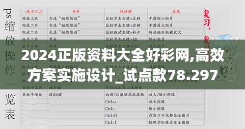 2024正版資料大全好彩網,高效方案實施設計_試點款78.297