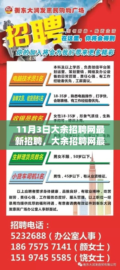11月3日大余招聘網(wǎng)最新招聘盛況，職場脈搏與未來展望
