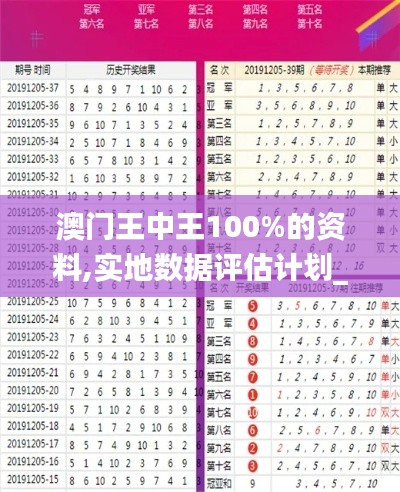 澳門王中王100%的資料,實地數據評估計劃_DP79.104