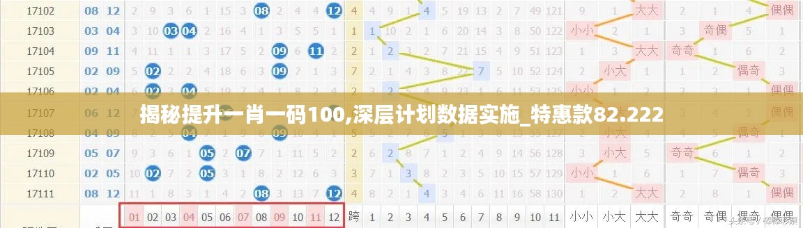 揭秘提升一肖一碼100,深層計劃數(shù)據(jù)實施_特惠款82.222