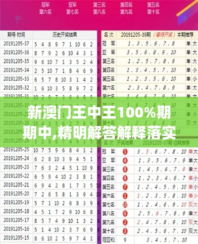 新澳門王中王100%期期中,精明解答解釋落實(shí)_掃盲版0.882