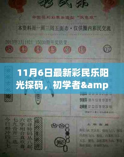11月6日彩民樂(lè)陽(yáng)光探碼操作指南，適合初學(xué)者與進(jìn)階用戶(hù)