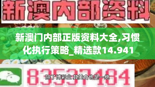 新澳門內(nèi)部正版資料大全,習慣化執(zhí)行策略_精選款14.941