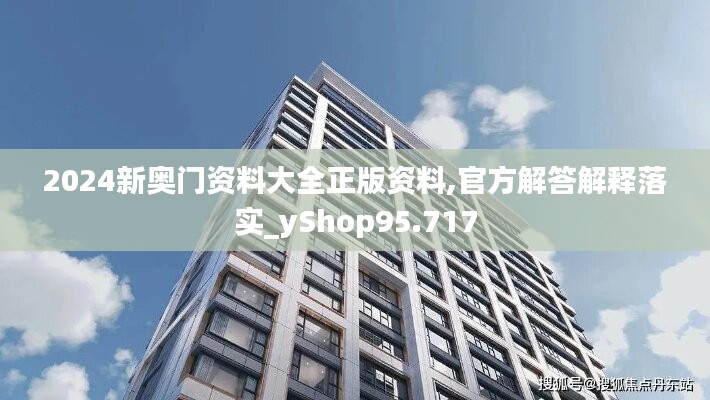 2024新奧門資料大全正版資料,官方解答解釋落實_yShop95.717