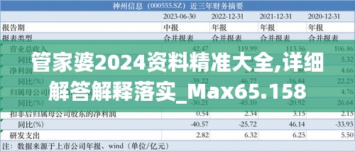 管家婆2024資料精準大全,詳細解答解釋落實_Max65.158