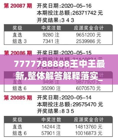 7777788888王中王最新,整體解答解釋落實_完整版52.450