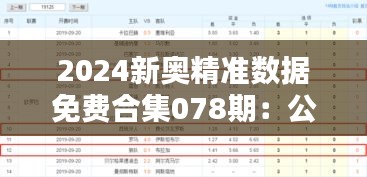 2024新奧精準數(shù)據(jù)免費合集078期：公積金評估策略及RBY203.37分析