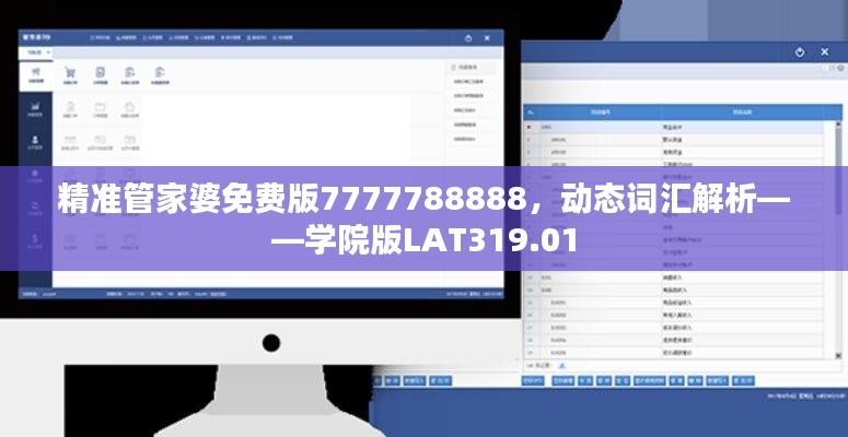 精準管家婆免費版7777788888，動態(tài)詞匯解析——學院版LAT319.01