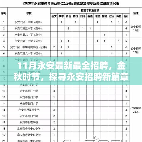 十一月永安最新最全招聘深度解析，金秋招聘盛宴開啟