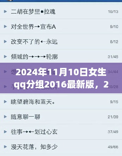 女生QQ分組背后的旅行靈魂，與大自然共舞的日子，最新旅行分組出爐！