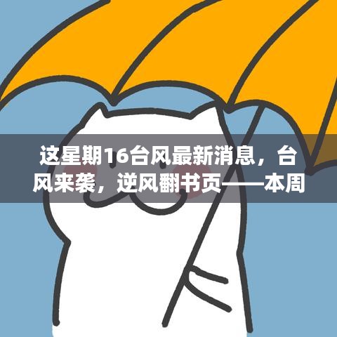 臺風來襲，逆風翻書頁，本周學習變化與最新臺風資訊的正能量交匯