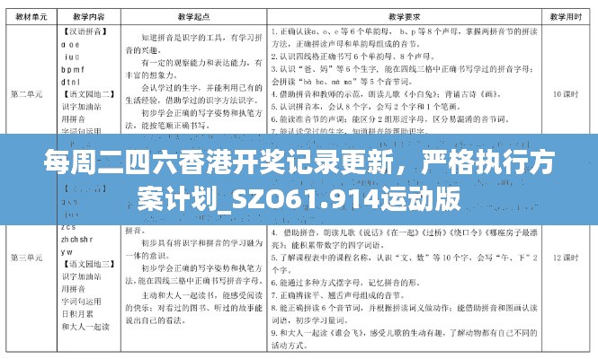 每周二四六香港開(kāi)獎(jiǎng)記錄更新，嚴(yán)格執(zhí)行方案計(jì)劃_SZO61.914運(yùn)動(dòng)版