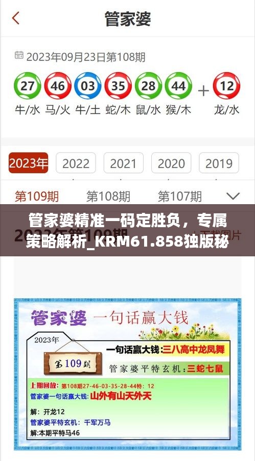 管家婆精準(zhǔn)一碼定勝負(fù)，專屬策略解析_KRM61.858獨版秘籍