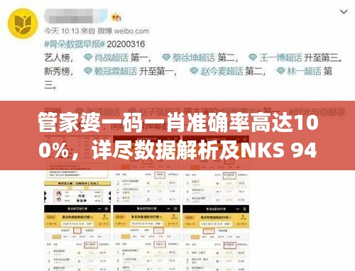 管家婆一碼一肖準(zhǔn)確率高達(dá)100%，詳盡數(shù)據(jù)解析及NKS 94.872增強(qiáng)版介紹