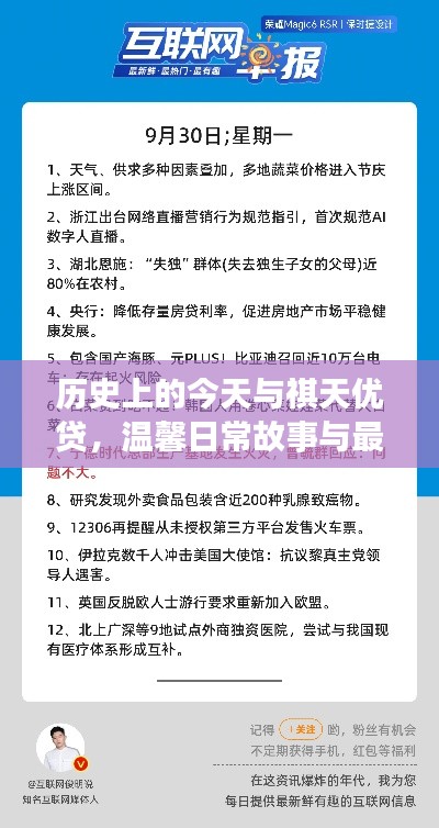 歷史上的今天與祺天優(yōu)貸，溫馨日常故事與最新消息回顧