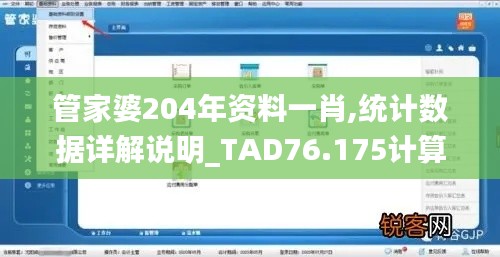 管家婆204年資料一肖,統(tǒng)計(jì)數(shù)據(jù)詳解說明_TAD76.175計(jì)算機(jī)版