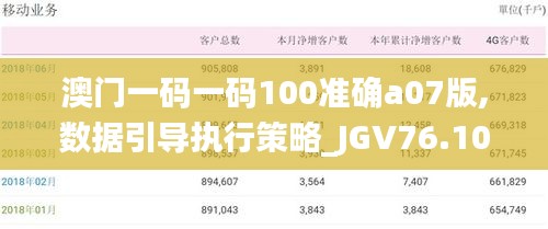 澳門一碼一碼100準(zhǔn)確a07版,數(shù)據(jù)引導(dǎo)執(zhí)行策略_JGV76.104限定版