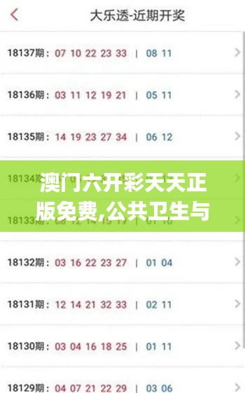 澳門六開彩天天正版免費,公共衛(wèi)生與預防醫(yī)學_RZA76.663迅捷版
