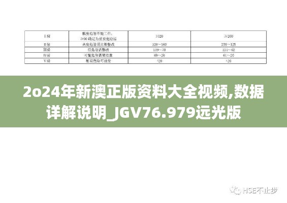 2o24年新澳正版資料大全視頻,數(shù)據(jù)詳解說明_JGV76.979遠(yuǎn)光版