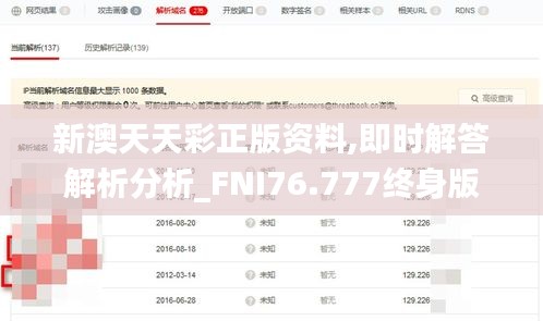 新澳天天彩正版資料,即時(shí)解答解析分析_FNI76.777終身版