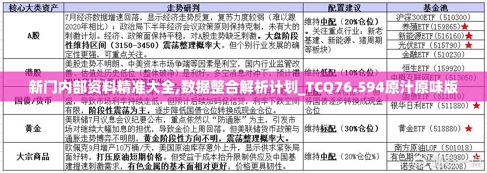 新門內(nèi)部資料精準(zhǔn)大全,數(shù)據(jù)整合解析計劃_TCQ76.594原汁原味版