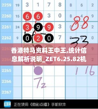 香港特馬資料王中王,統(tǒng)計信息解析說明_ZET6.25.82機器版