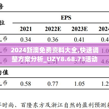2024新澳免費資料大全,快速調整方案分析_UZY8.68.73活動版