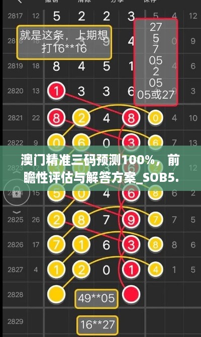 澳門精準三碼預測100%，前瞻性評估與解答方案_SOB5.12.85穿戴版