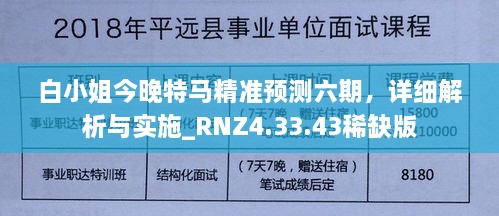 白小姐今晚特馬精準(zhǔn)預(yù)測(cè)六期，詳細(xì)解析與實(shí)施_RNZ4.33.43稀缺版