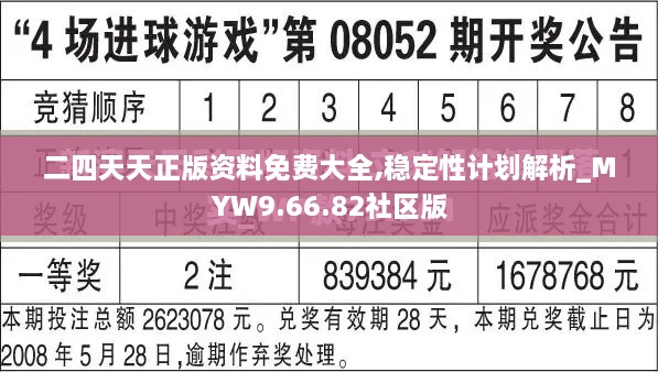 二四天天正版資料免費(fèi)大全,穩(wěn)定性計(jì)劃解析_MYW9.66.82社區(qū)版