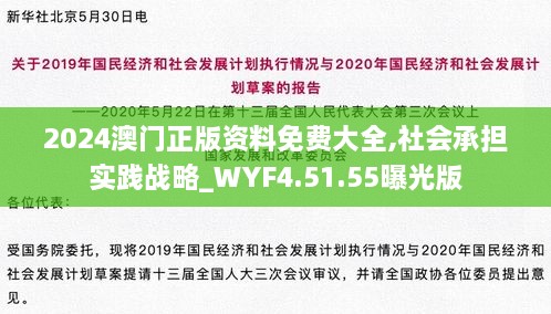 2024澳門(mén)正版資料免費(fèi)大全,社會(huì)承擔(dān)實(shí)踐戰(zhàn)略_WYF4.51.55曝光版