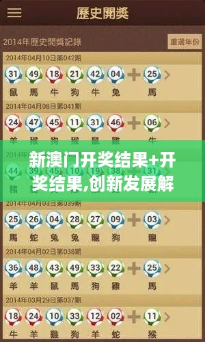 新澳門開獎結(jié)果+開獎結(jié)果,創(chuàng)新發(fā)展解答落實_SCF2.48.56別致版