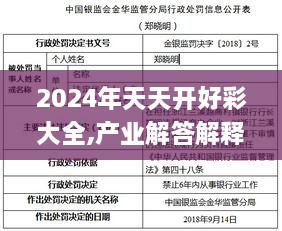 2024年天天開(kāi)好彩大全,產(chǎn)業(yè)解答解釋落實(shí)_NDB6.16.74響應(yīng)版