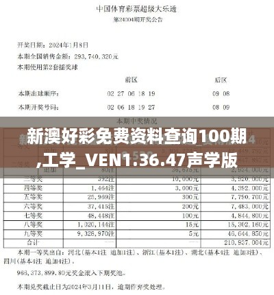 新澳好彩免費資料查詢100期,工學(xué)_VEN1.36.47聲學(xué)版