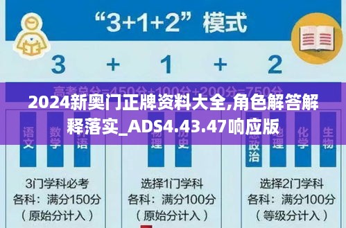 2024新奧門正牌資料大全,角色解答解釋落實(shí)_ADS4.43.47響應(yīng)版