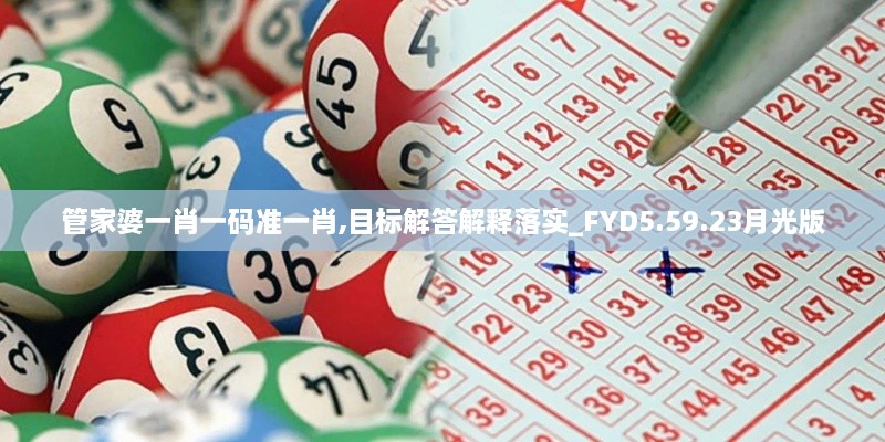 管家婆一肖一碼準(zhǔn)一肖,目標(biāo)解答解釋落實(shí)_FYD5.59.23月光版