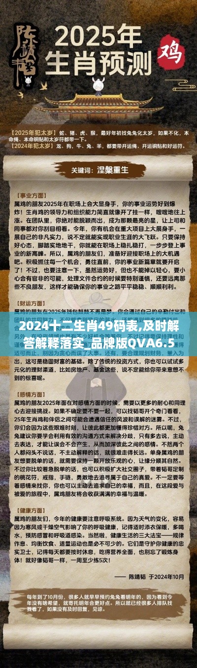 2024十二生肖49碼表,及時解答解釋落實_品牌版QVA6.58
