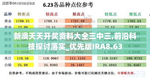 新澳天天開(kāi)獎(jiǎng)資料大全三中三,前沿科技探討落實(shí)_優(yōu)先版IRA8.63