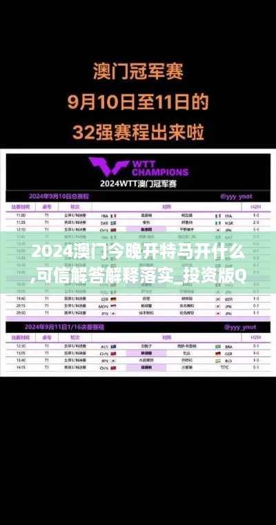 2024澳門今晚開特馬開什么,可信解答解釋落實_投資版QWF3.57