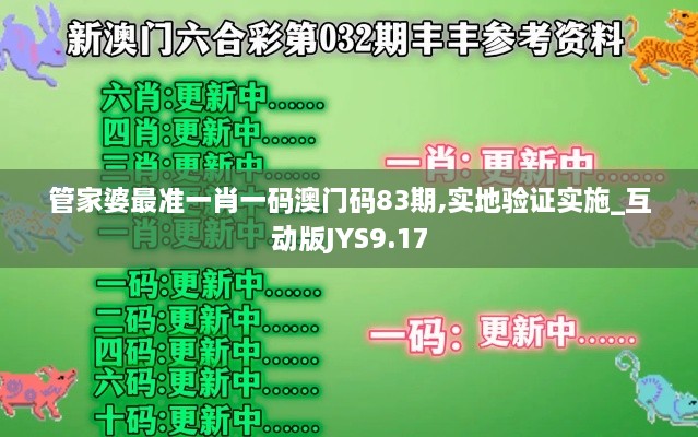 管家婆最準(zhǔn)一肖一碼澳門碼83期,實(shí)地驗(yàn)證實(shí)施_互動(dòng)版JYS9.17