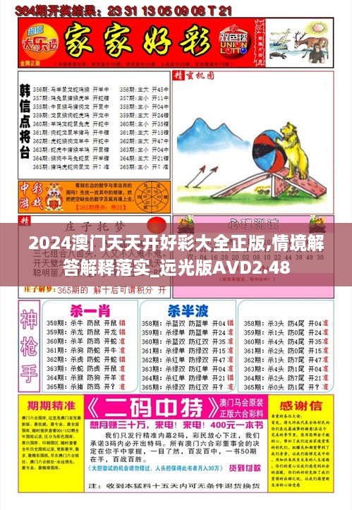 2024澳門天天開好彩大全正版,情境解答解釋落實(shí)_遠(yuǎn)光版AVD2.48