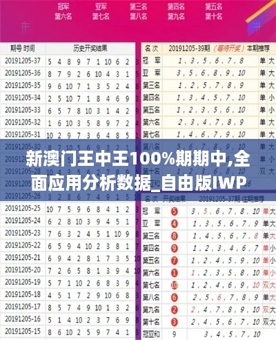 新澳門王中王100%期期中,全面應用分析數(shù)據(jù)_自由版IWP6.56