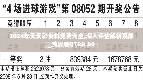 2024年天天彩資料免費(fèi)大全,深入評估解析現(xiàn)象_跨界版QTR8.80