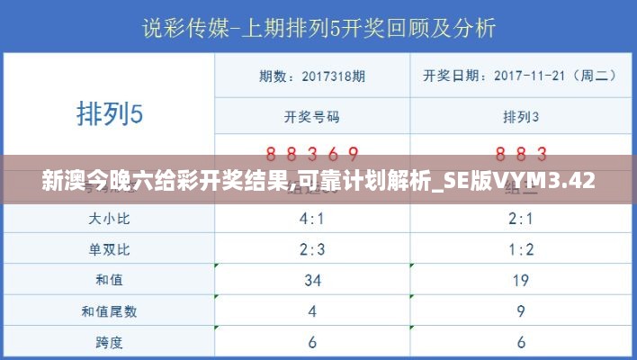 新澳今晚六給彩開獎結(jié)果,可靠計劃解析_SE版VYM3.42