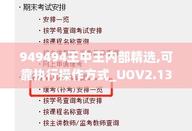 949494王中王內(nèi)部精選,可靠執(zhí)行操作方式_UOV2.13