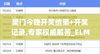 奧門今晚開獎(jiǎng)結(jié)果+開獎(jiǎng)記錄,專家權(quán)威解答_ELM2.51